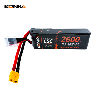 BONKA 2600mAh 65C 6S LiPo Battery for RC Helicopter